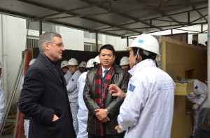 HE Ambassador Ederer visiting a SWITCH-Asia Project site